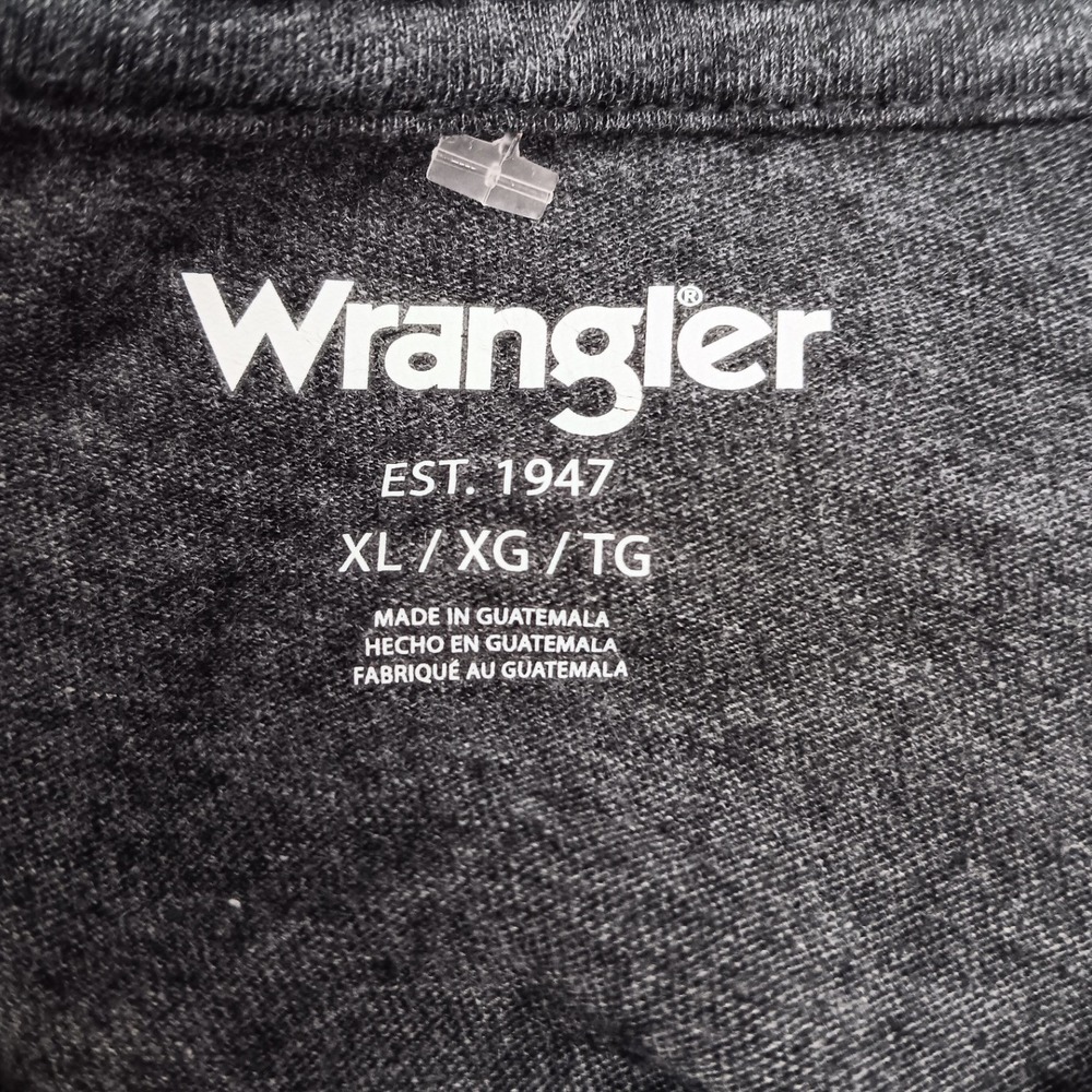 Wrangler George Strait Mens XL Charcoal Gray Guitar Graphic Long Sleeve T-Shirt - Picture 3 of 10